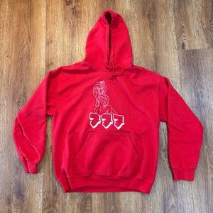 Sucio Anime Men’s medium sweater red white hoodie graphic pullover limited run
